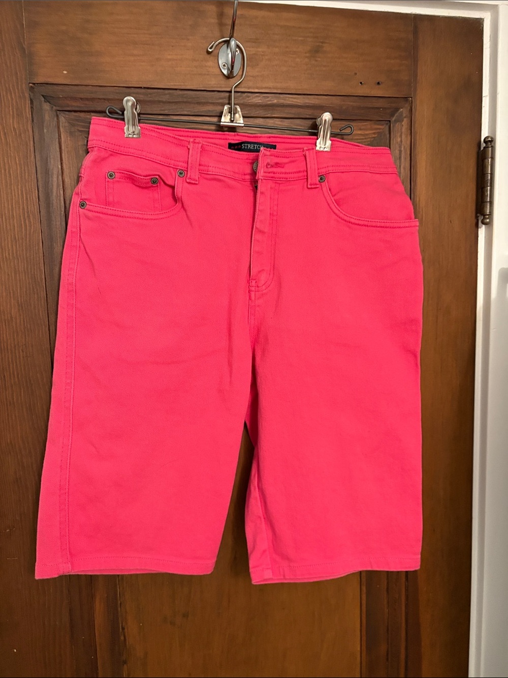 Women’s pink jean shorts